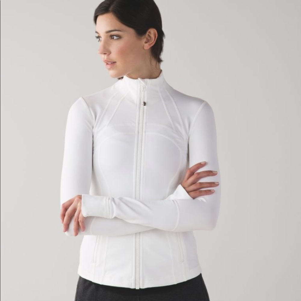White Lululemon Define Jacket